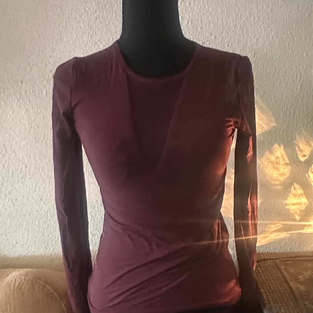 WHBM sexy maroon top